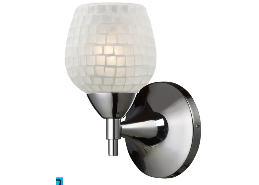 Celina 9" High 1-Light Sconce - Polished Chrome