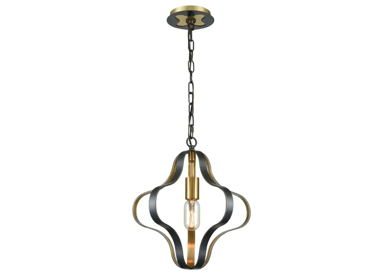 Janis 14" Wide 1-Light Pendant - Aged Bronze