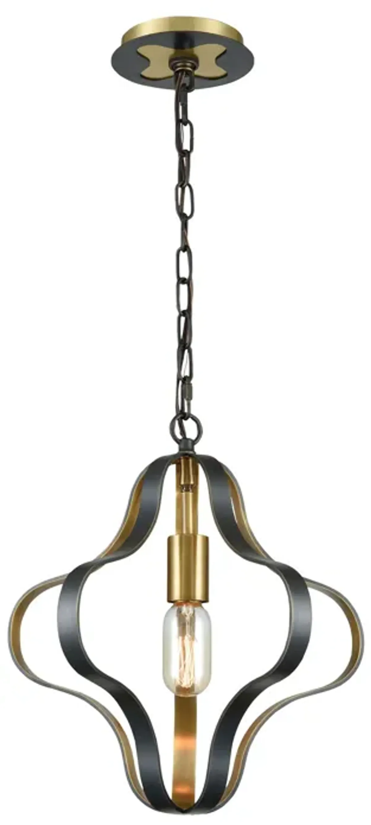 Janis 14" Wide 1-Light Pendant - Aged Bronze