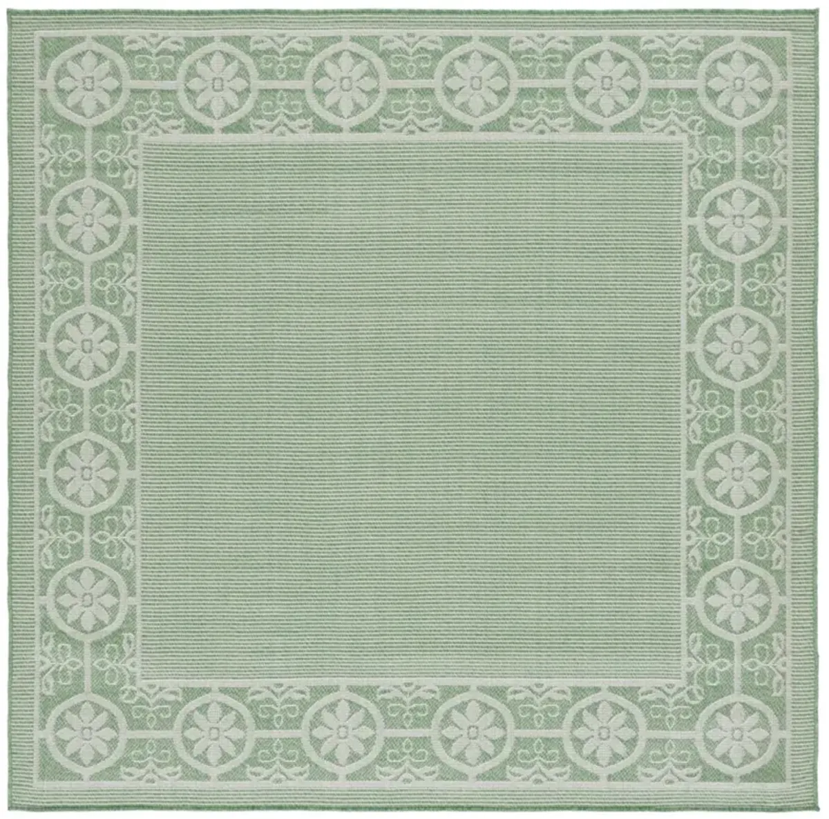 BERMUDA 838 Green 6'-7' X 6'-7' Square Square Rug