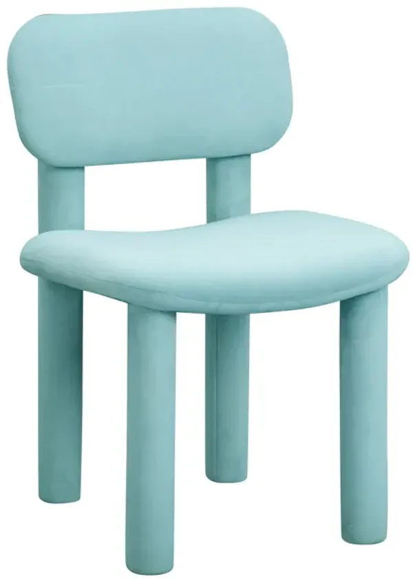 Elise Pale Blue Velvet Dining Chair