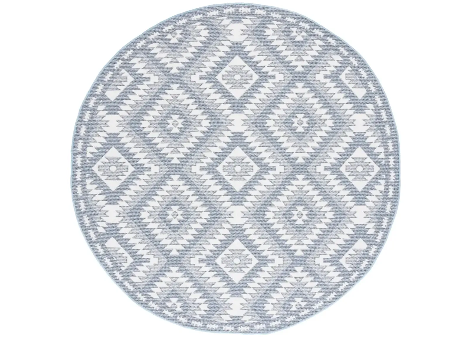 PRAIRIE 310 BLUE  6'-7' x 6'-7' Round Round Rug