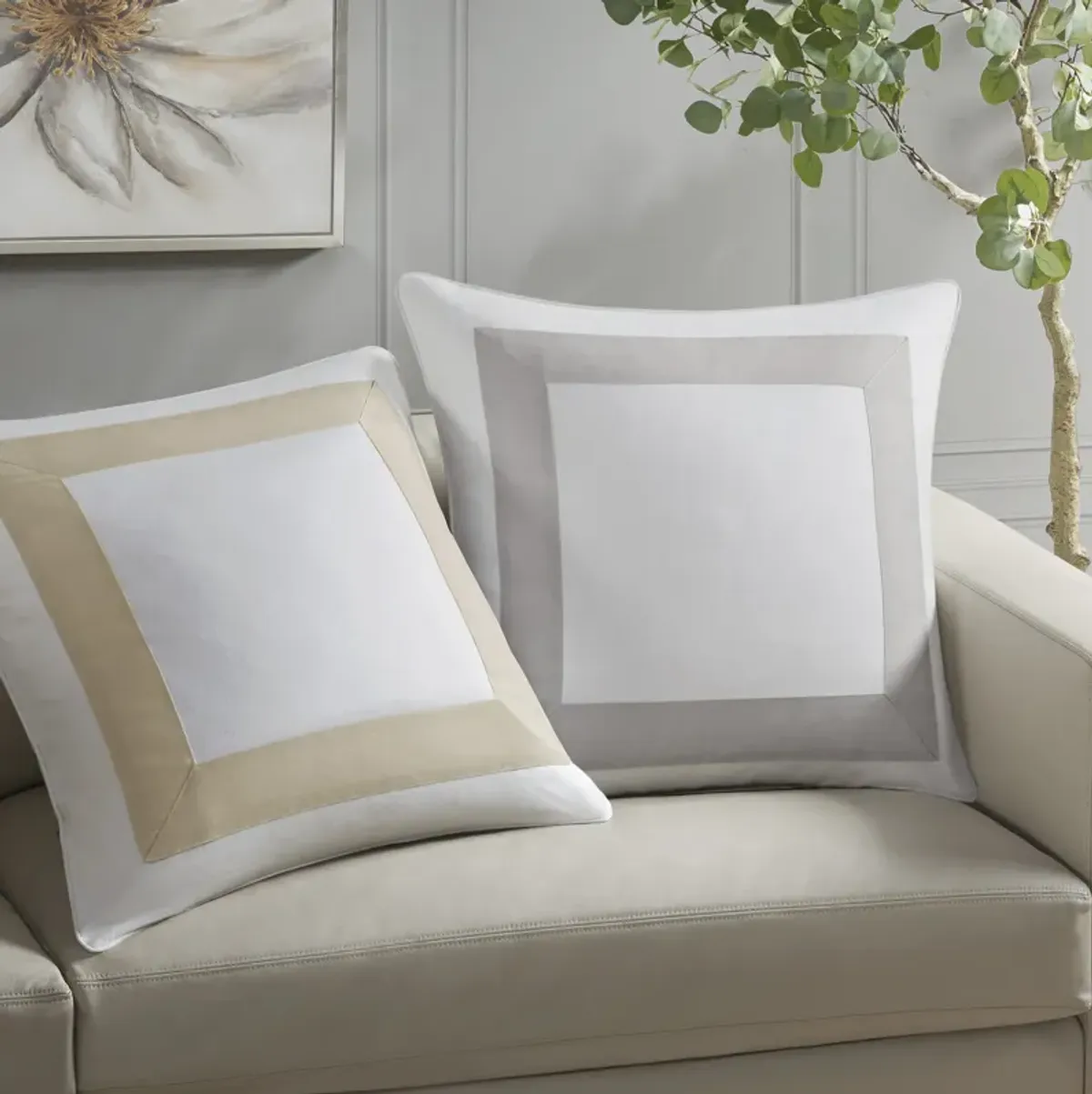 Croscill Home Perla Grey European Pillow Sham