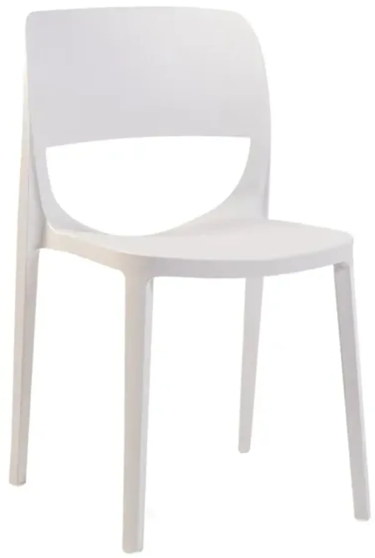 Bella Set of 2 Stackable Side Chair-White