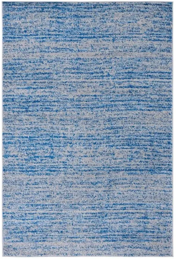 Adirondack Contemporary Blue / Silver 3' X 5' Powerloomed Rug
