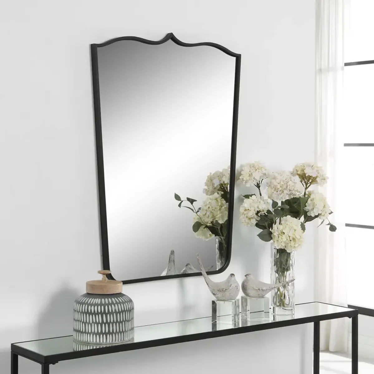 Tiara Curved Iron Mirror