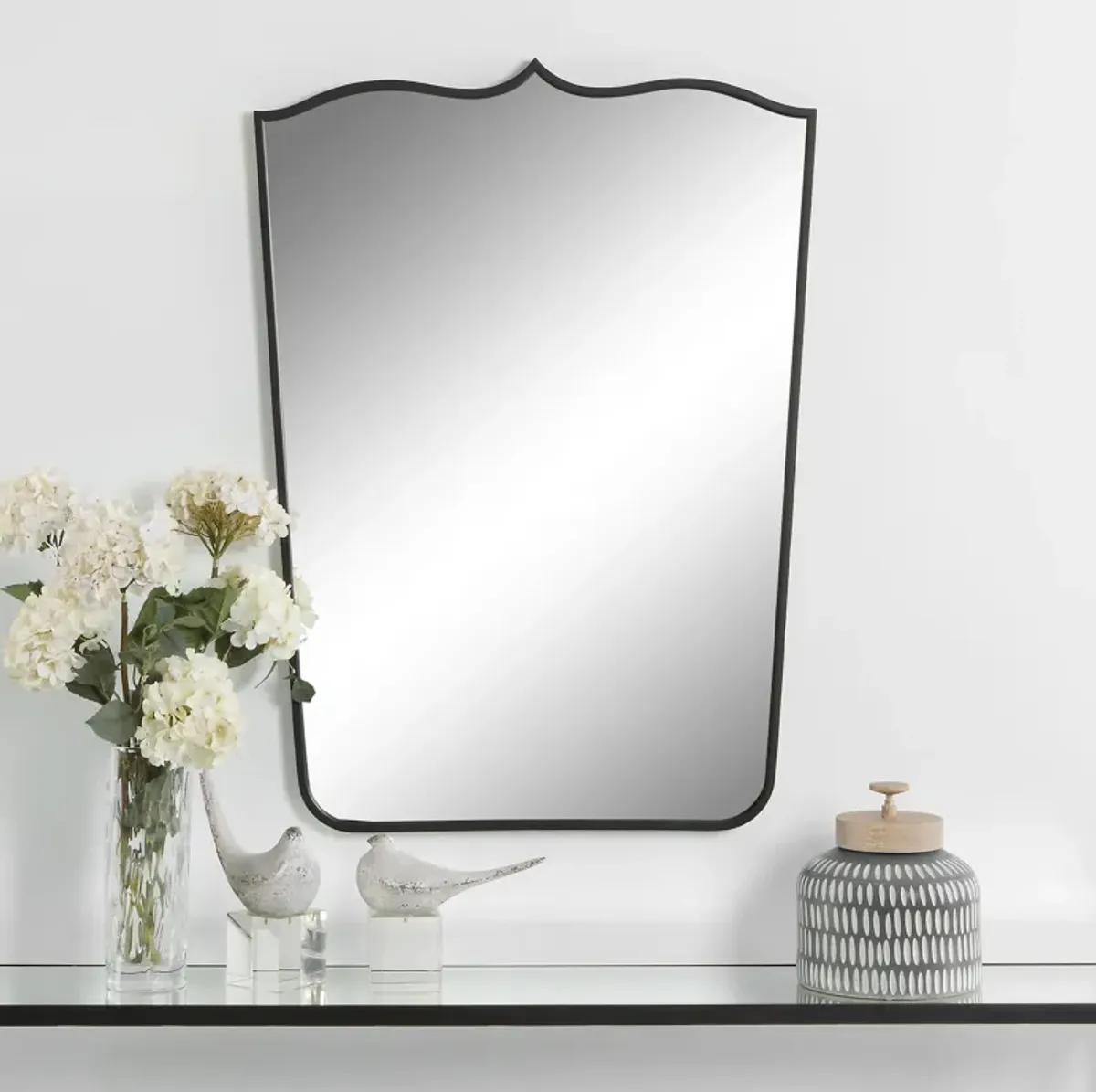 Tiara Curved Iron Mirror