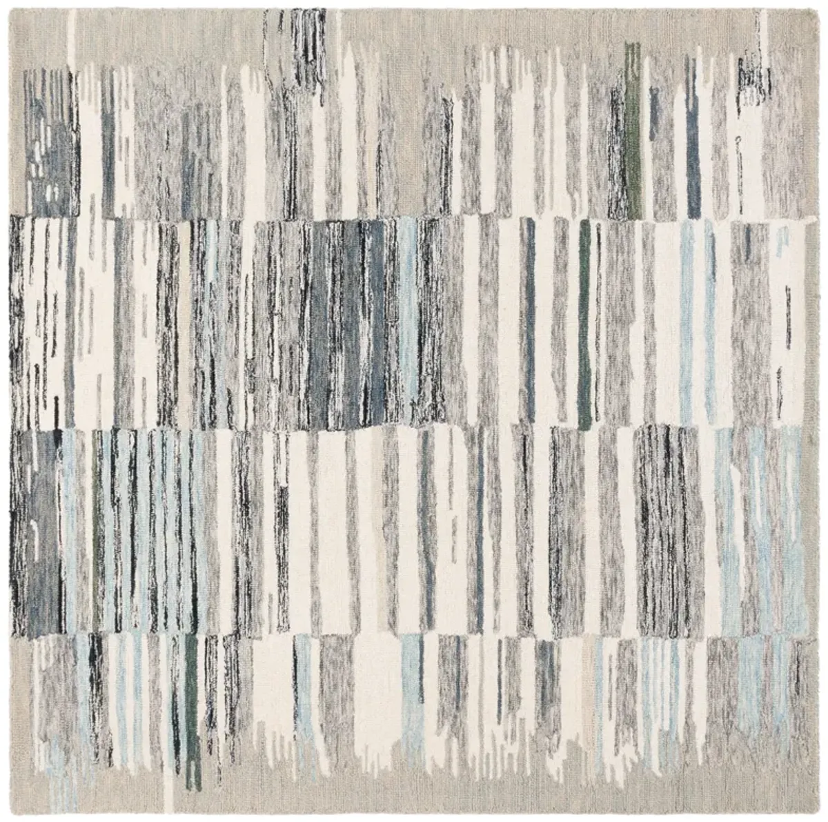 EBONY Hand Tufted 6' x 6' Square area rug