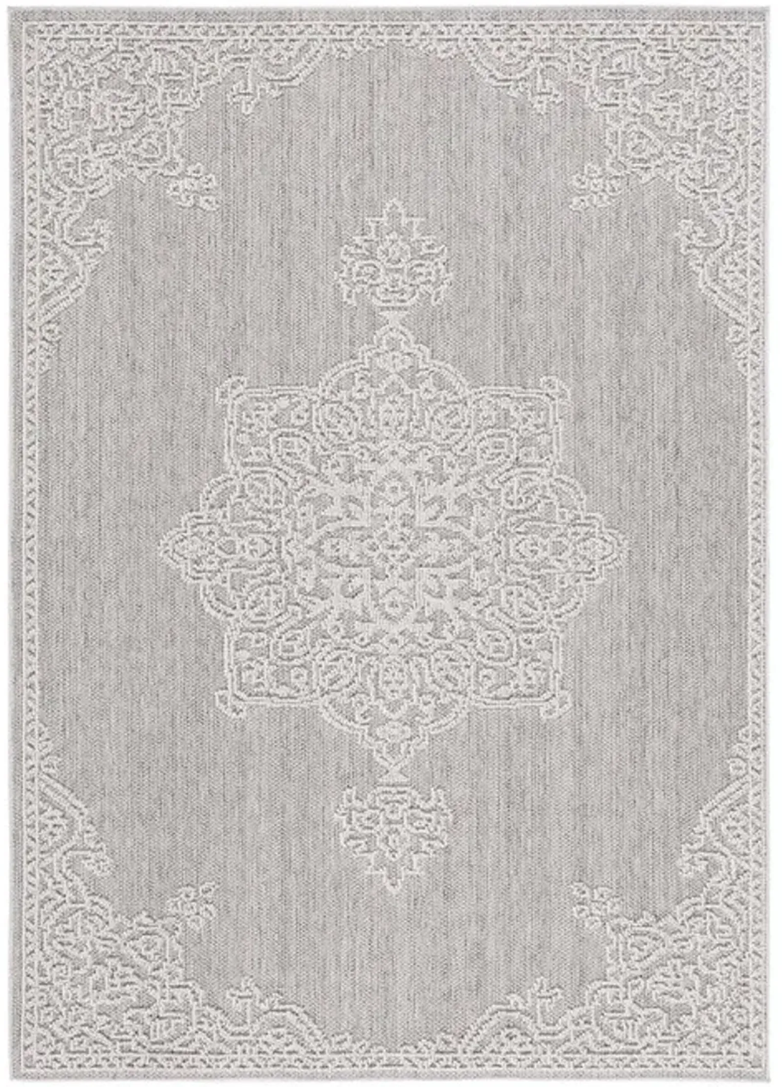 GLOBAL 228 Grey  9' X 12' Large Rectangle Rug