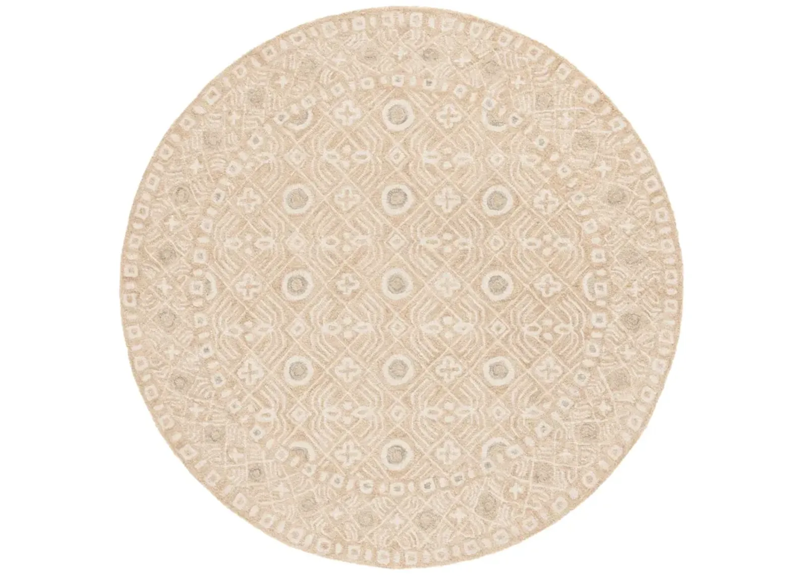 MICRO-LOOP 801 GOLD  5' x 5' Round Round Rug