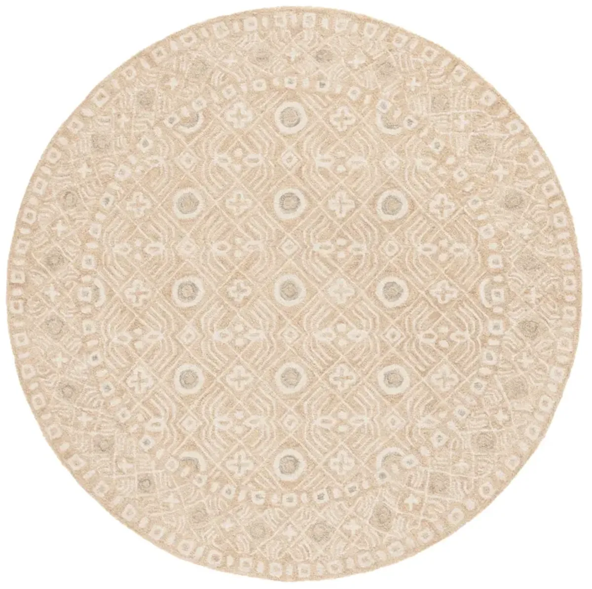 MICRO-LOOP 801 GOLD  5' x 5' Round Round Rug