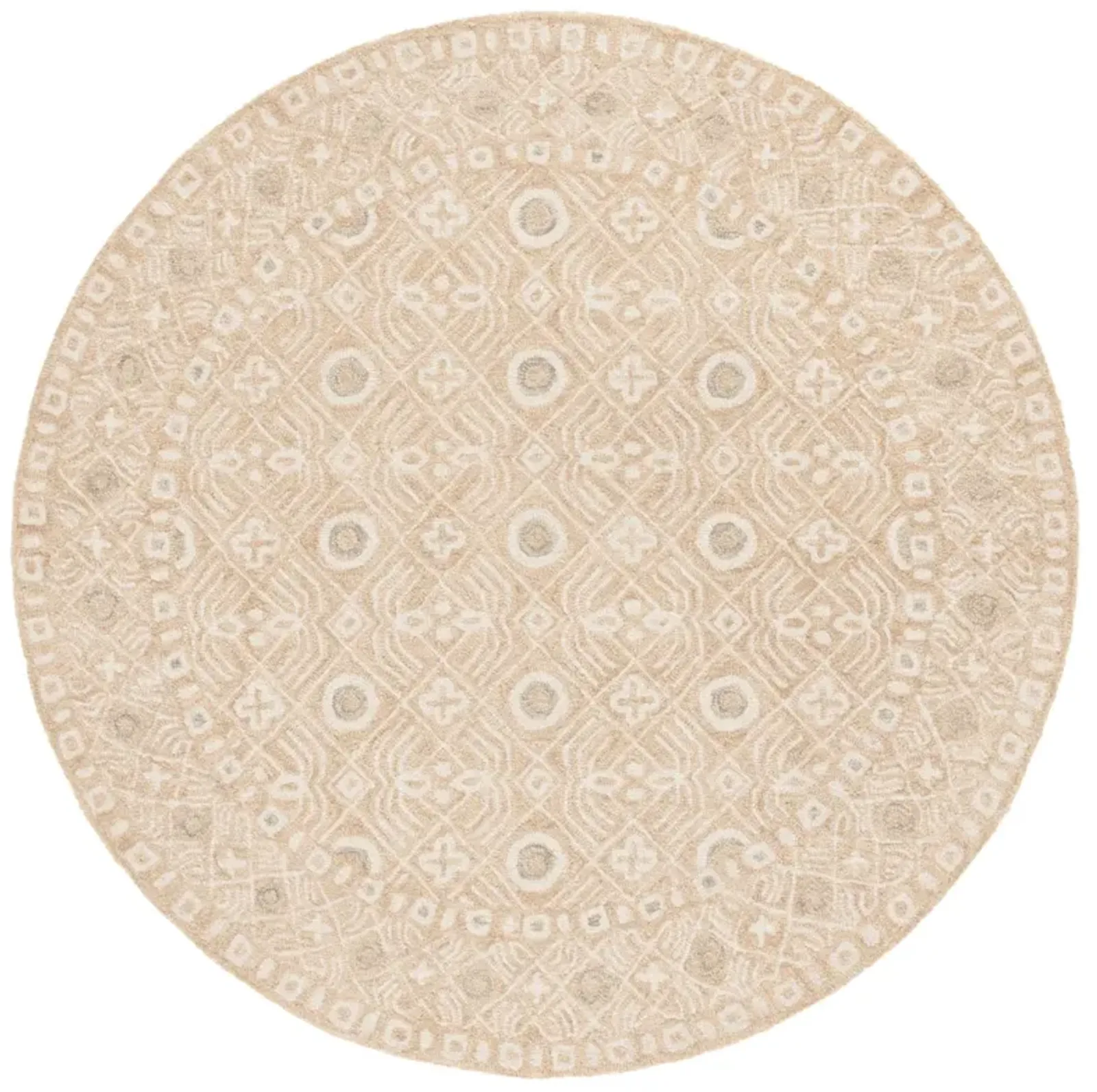 MICRO-LOOP 801 GOLD  5' x 5' Round Round Rug