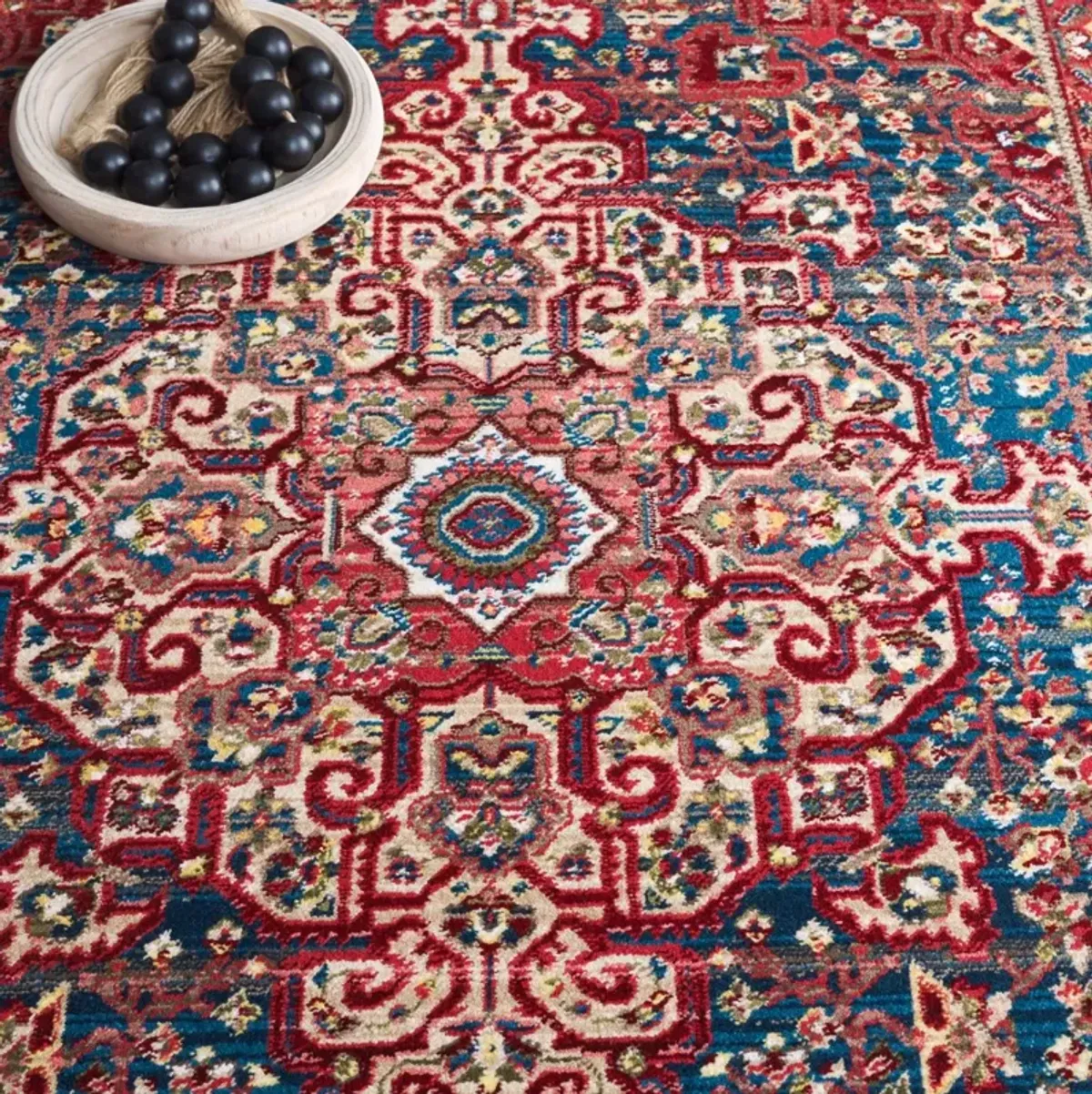 KASHAN 305 BLUE  2'-6' x 12' Runner Rug