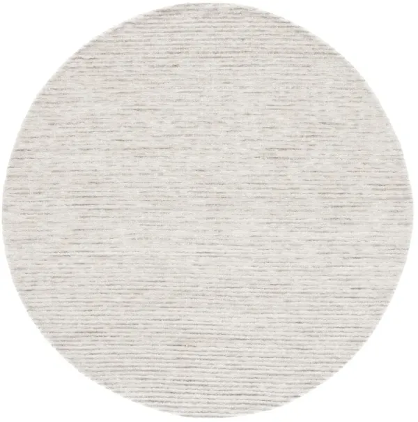 AUDREY 101 LIGHT GREY  6' x 6' Round Round Rug