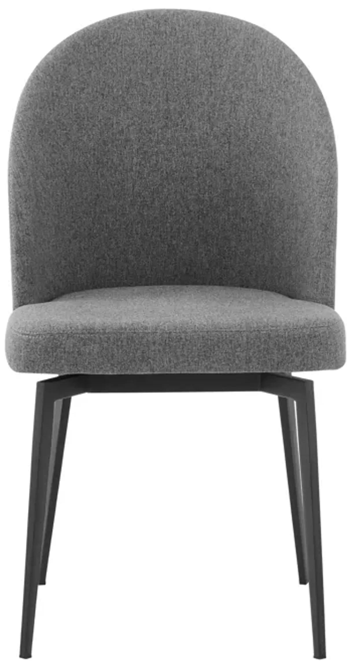 Sunny Swivel Gray Fabric and Metal Dining Room Chairs - Set of 2