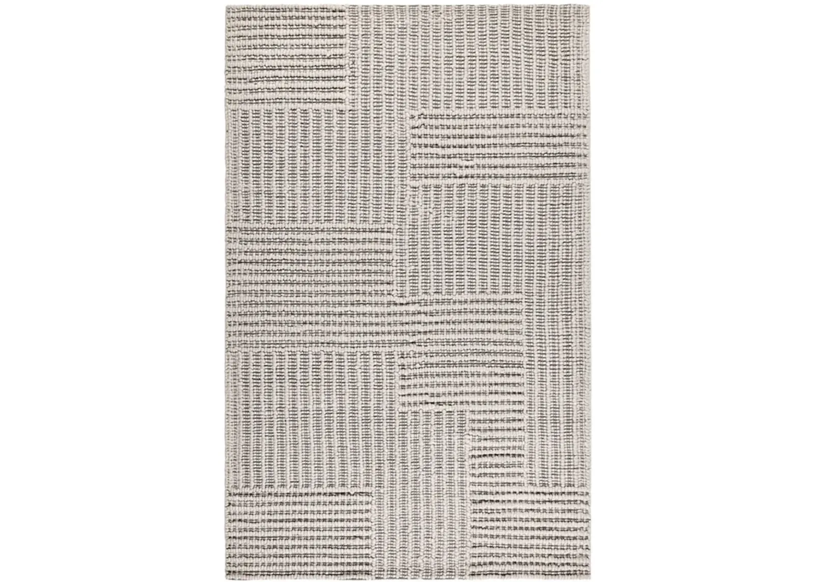 Clayton 5'x8' Recycled Fabric Handwoven Sustainable Gray Accent Area Rug