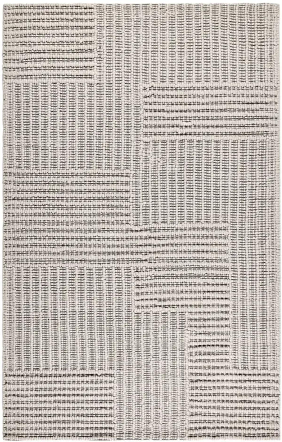 Clayton 5'x8' Recycled Fabric Handwoven Sustainable Gray Accent Area Rug