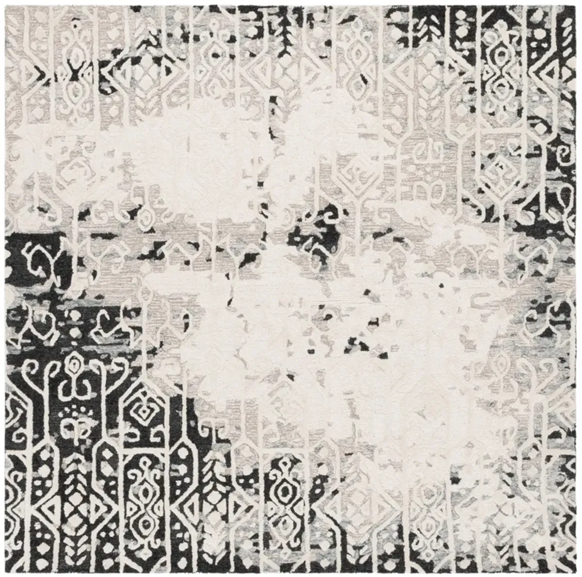 EBONY Hand Tufted 6' x 6' Square area rug