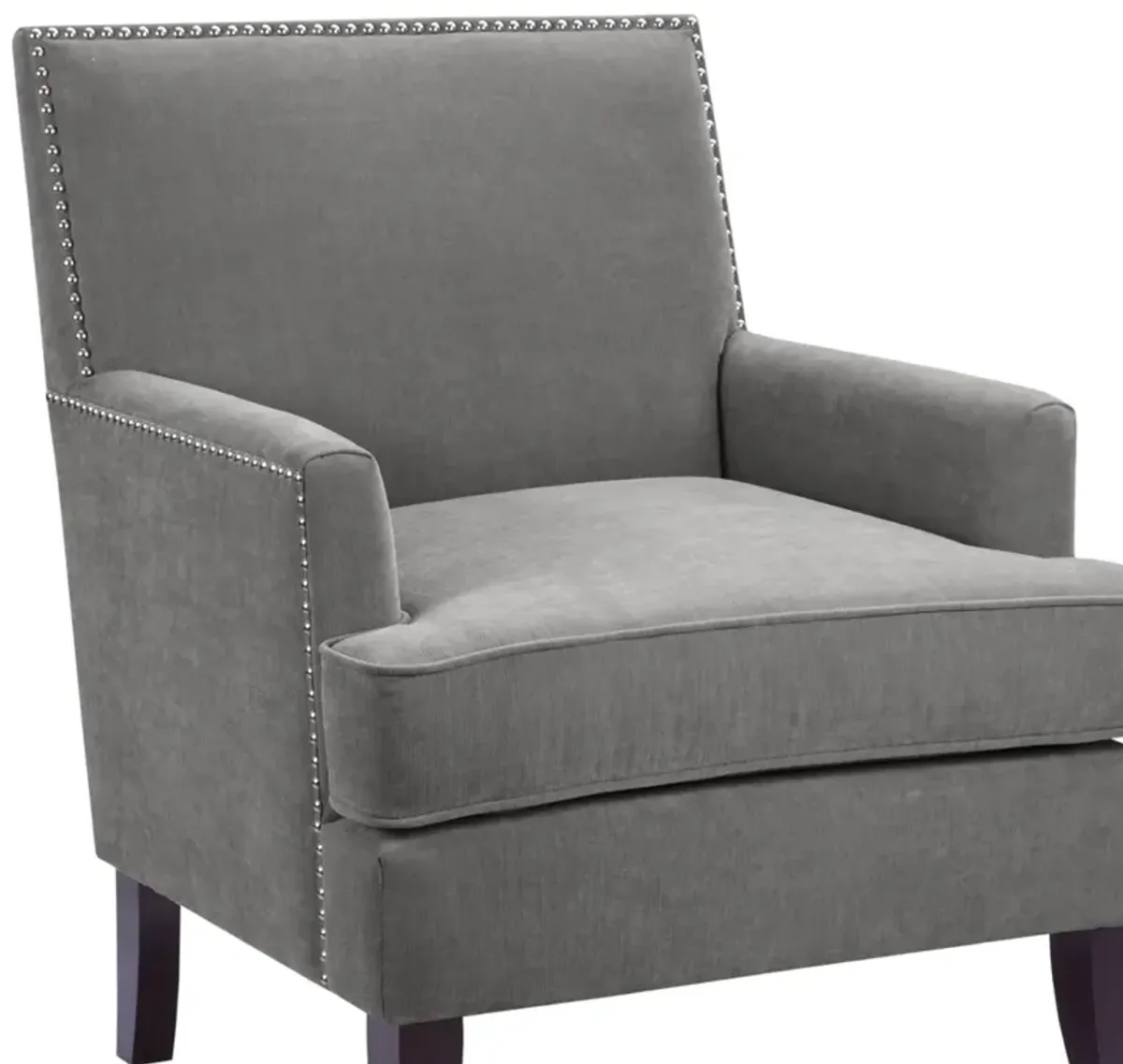 Madison Park Colton Grey Track Arm Club Chair