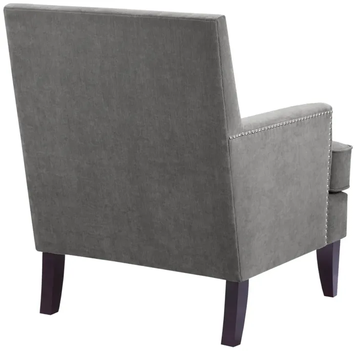 Madison Park Colton Grey Track Arm Club Chair