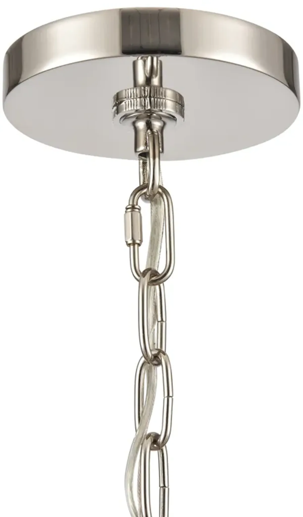 Abaca 20'' Wide 3-Light Chandelier - Polished Nickel