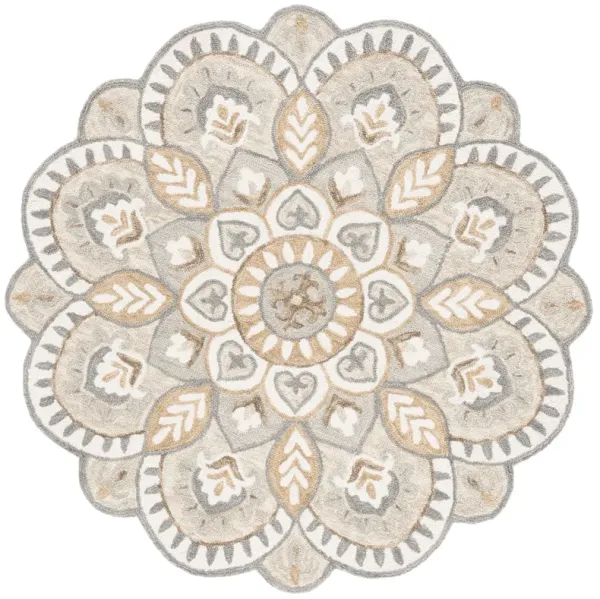 NOVELTY Hand Tufted 4' x 4' Round area rug