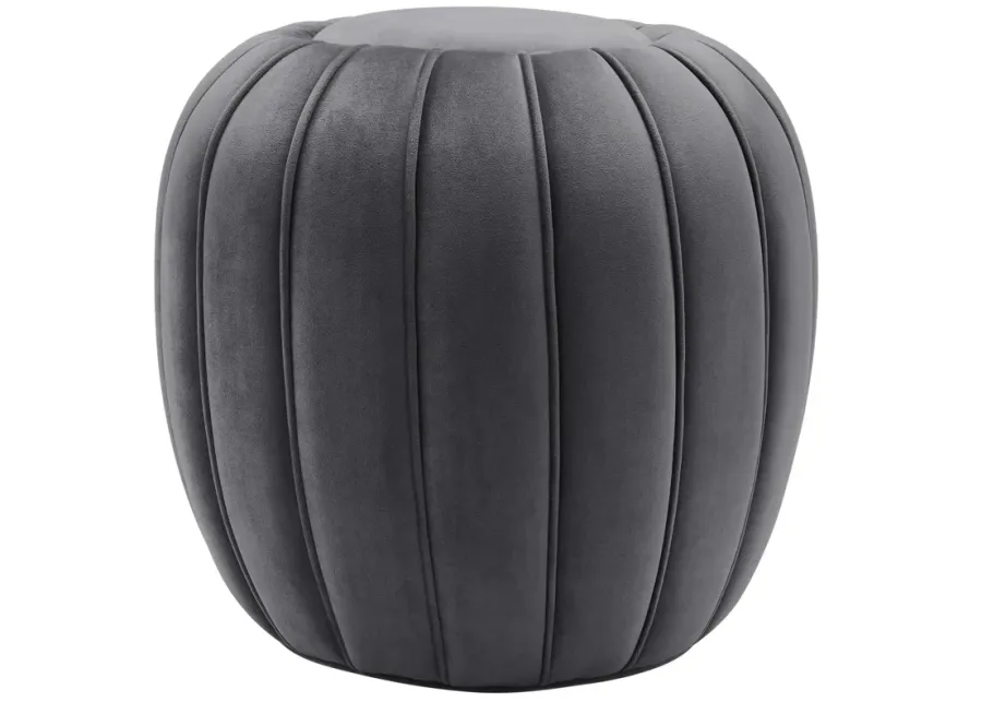 Celebrate Channel Tufted Performance Velvet Ottoman