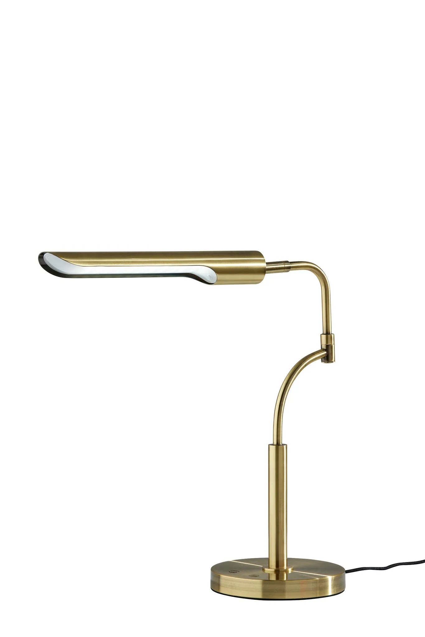 Zane LED Desk Lamp w. Smart Switch- Antique Brass