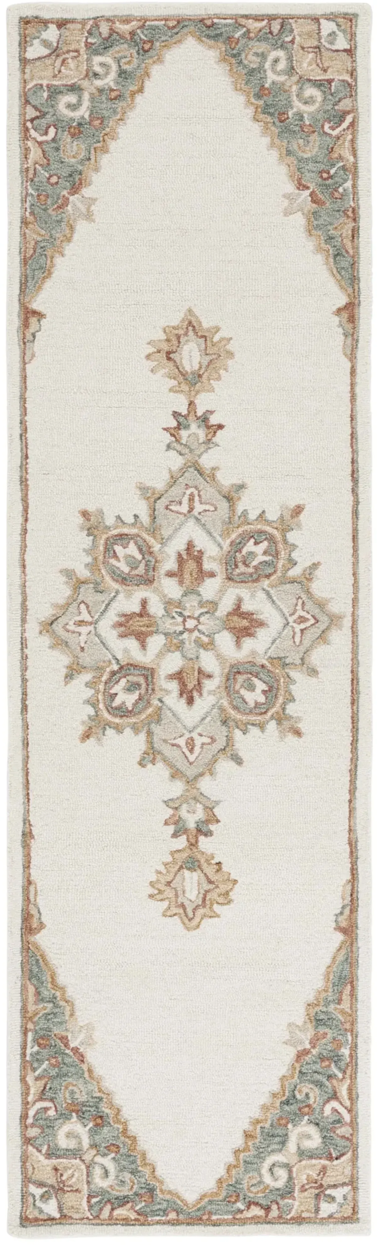 METRO 375 IVORY  2'-3' x 8' Runner Rug