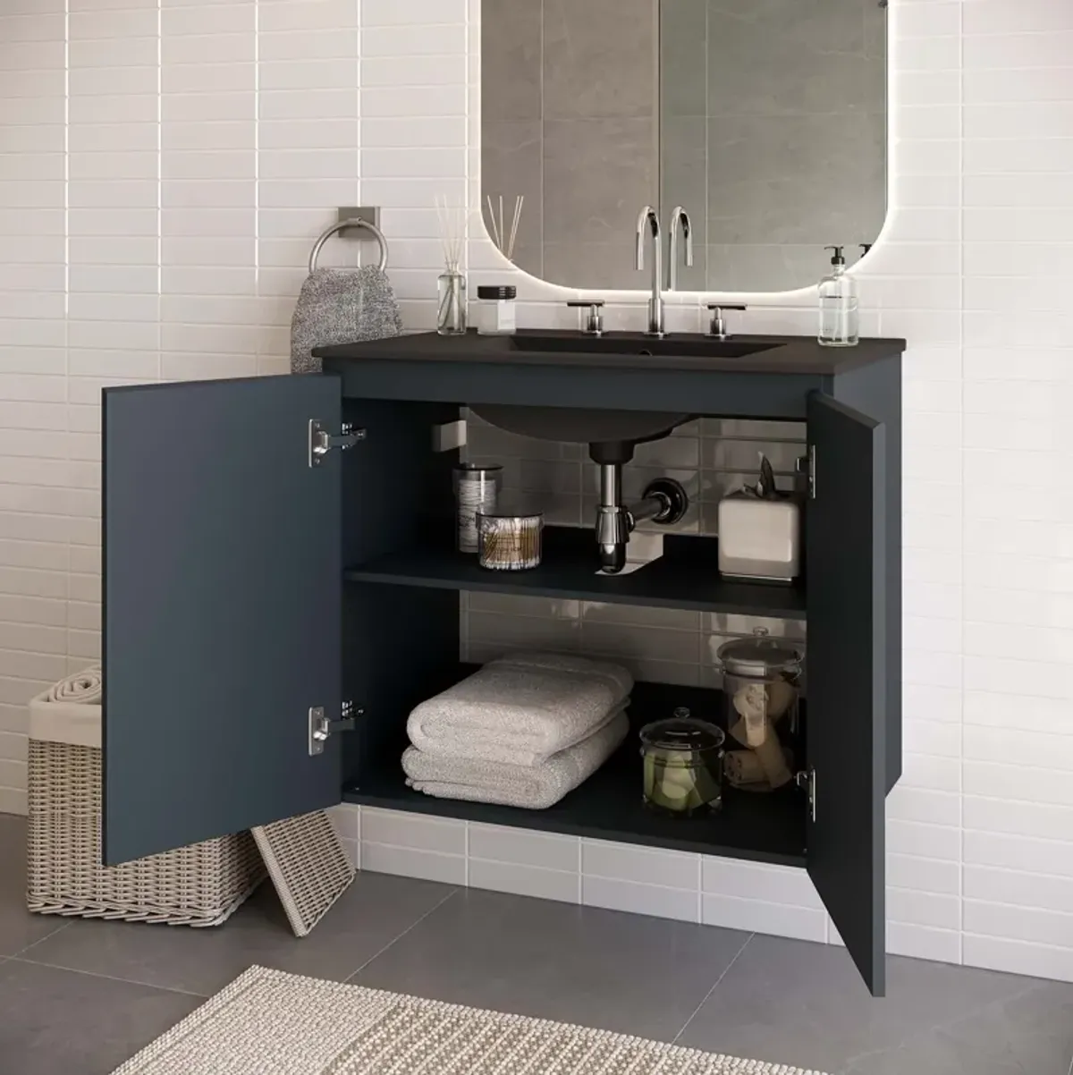 Bryn 30" Wall-Mount Bathroom Vanity