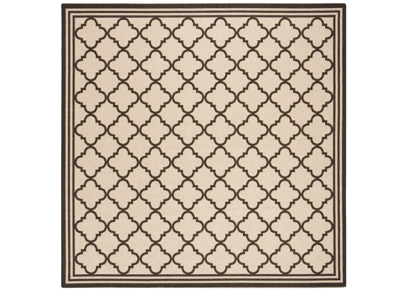 BEACH HOUSE 121 Brown 8' X 8' Square Square Rug