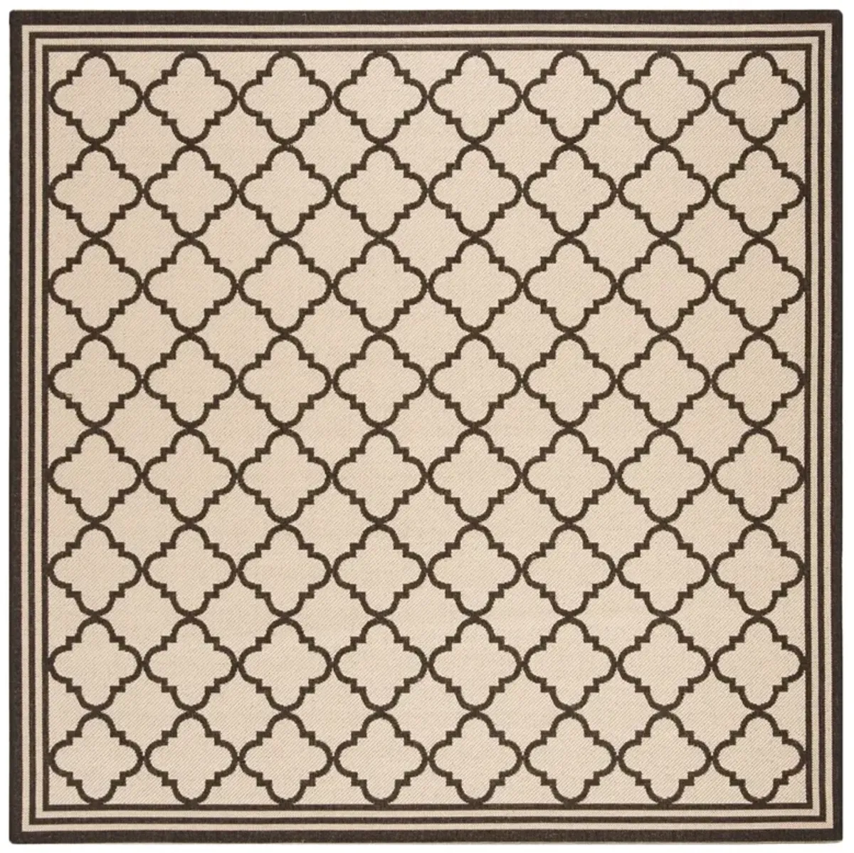 BEACH HOUSE 121 Brown 8' X 8' Square Square Rug