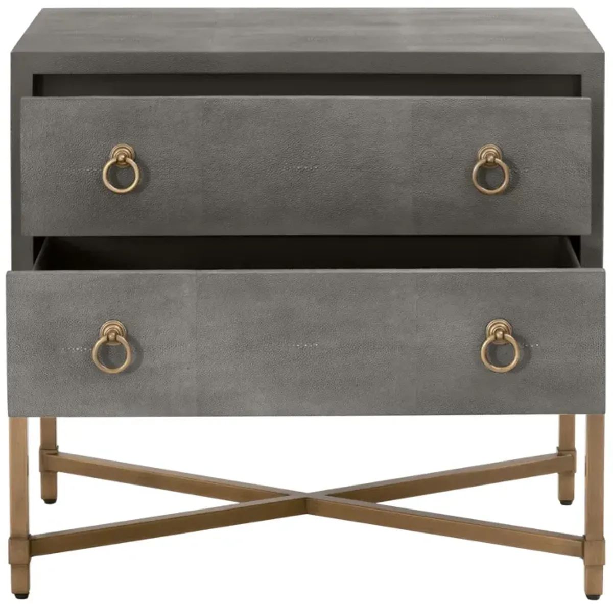 Strand Shagreen 2-Drawer Nightstand