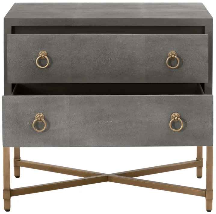 Strand Shagreen 2-Drawer Nightstand