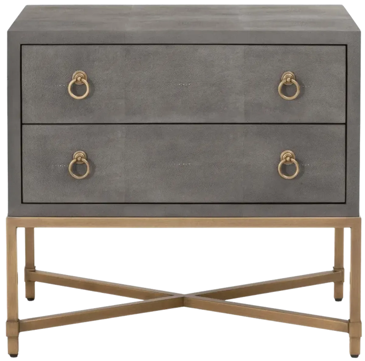 Strand Shagreen 2-Drawer Nightstand