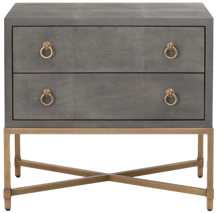 Strand Shagreen 2-Drawer Nightstand