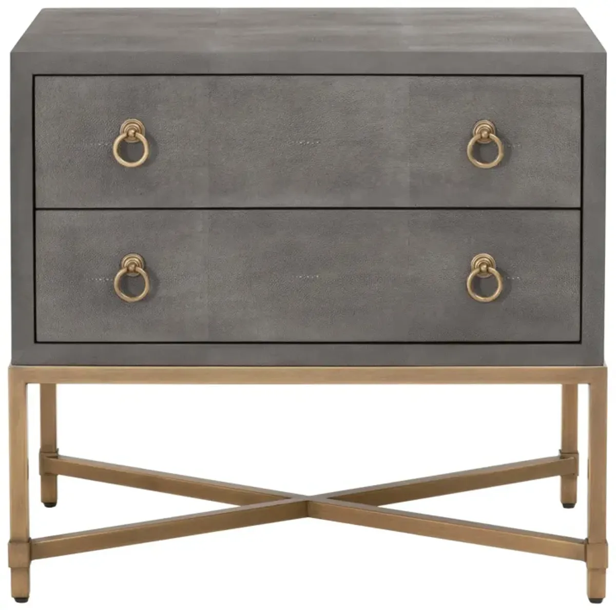 Strand Shagreen 2-Drawer Nightstand