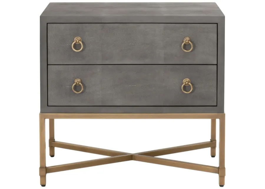 Strand Shagreen 2-Drawer Nightstand