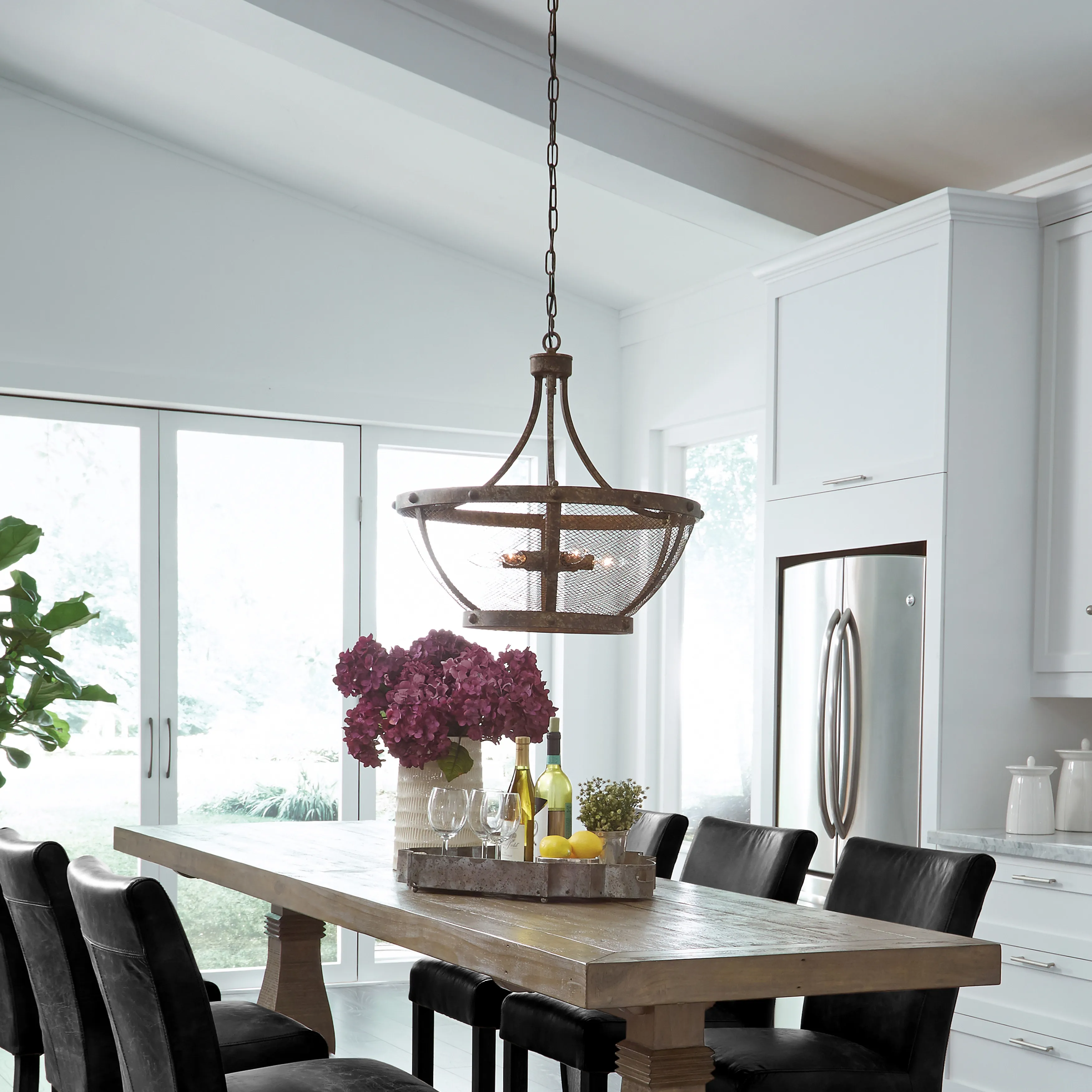 Charleston 6-Light Mesh Chandelier by Kosas Home