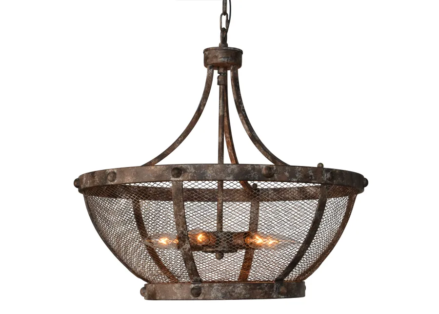 Charleston 6-Light Mesh Chandelier by Kosas Home