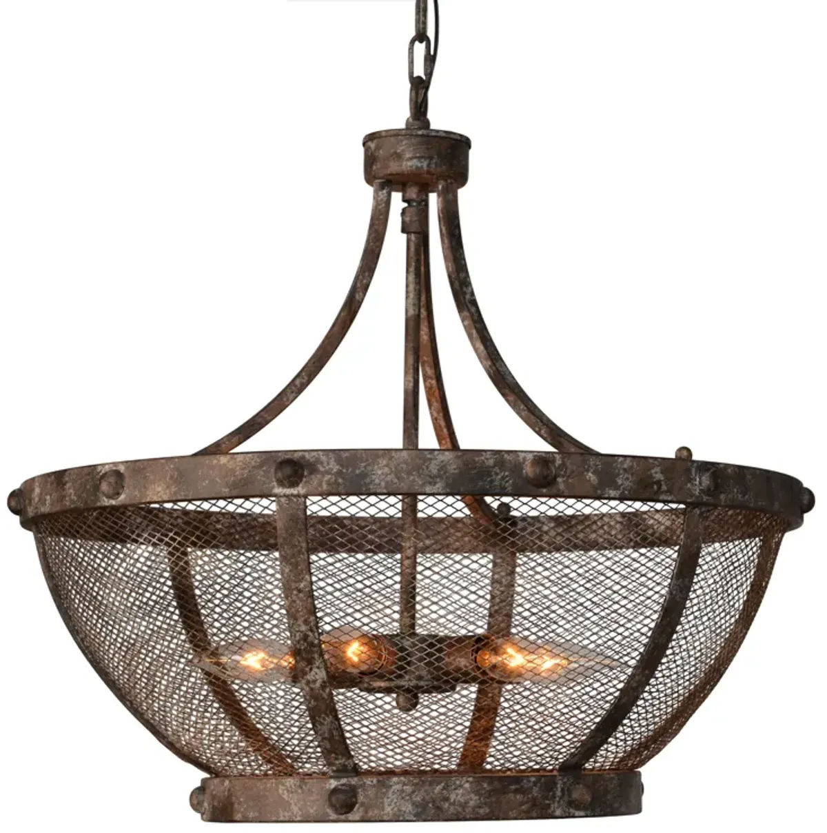 Charleston 6-Light Mesh Chandelier by Kosas Home