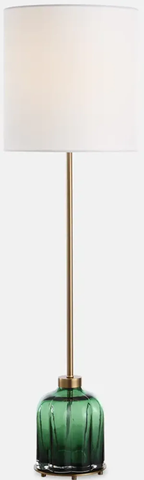 Lois Green Glass Buffet Lamp