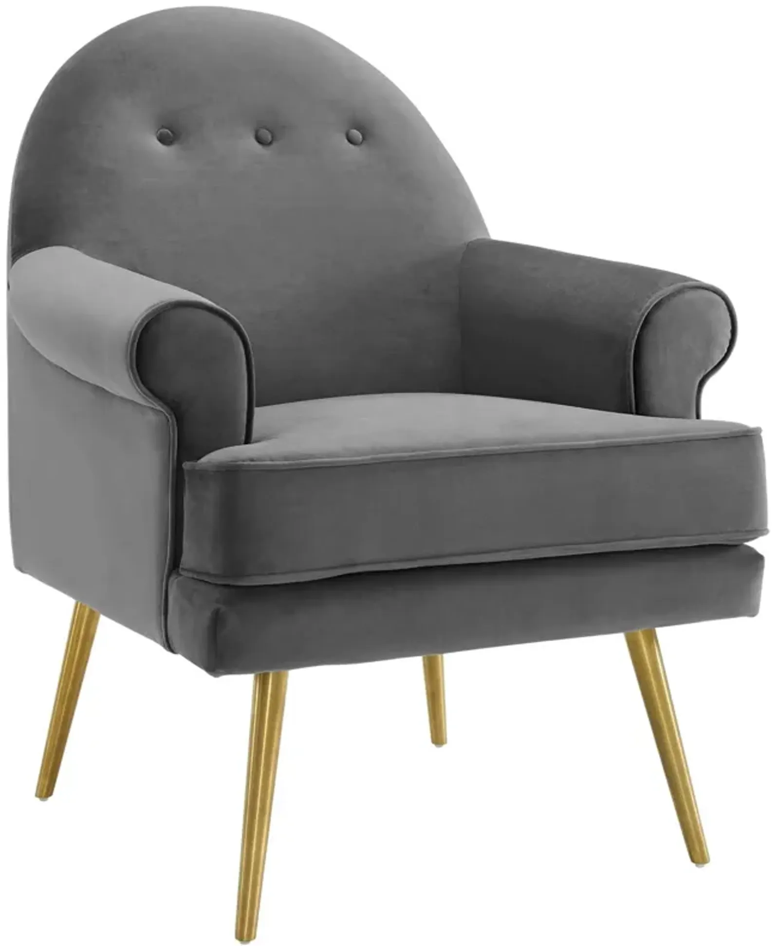 Revive Tufted Button Accent Performance Velvet Armchair