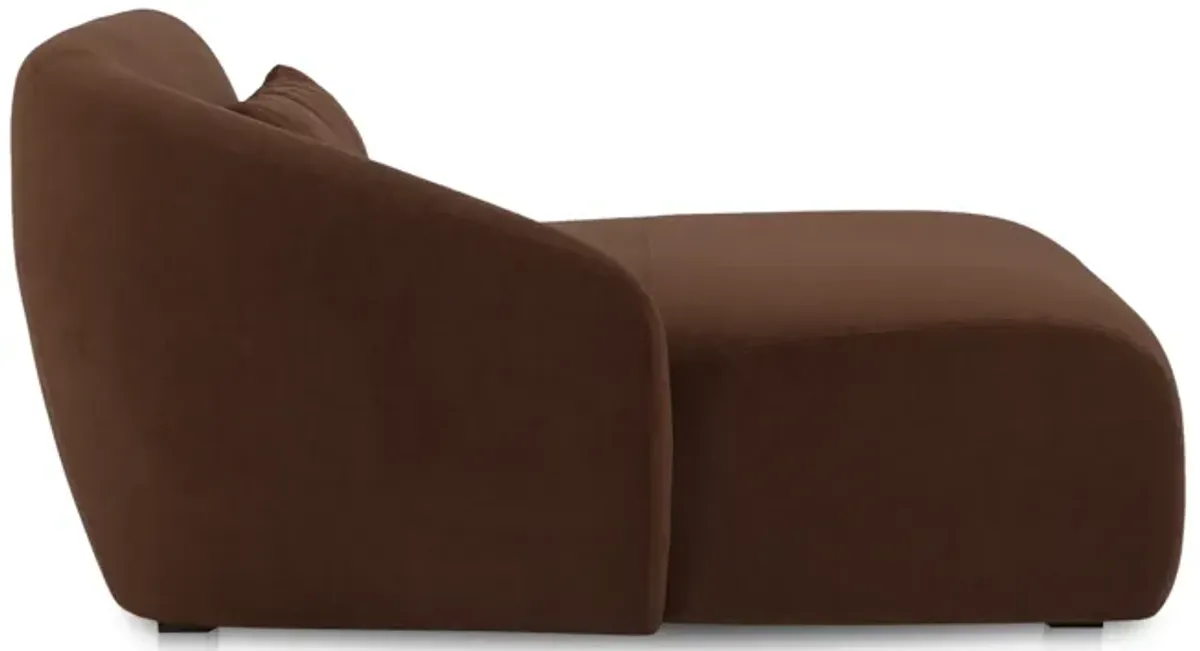 Amelia Left Arm Facing Chaise Chestnut