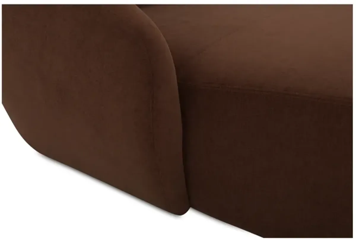 Amelia Left Arm Facing Chaise Chestnut