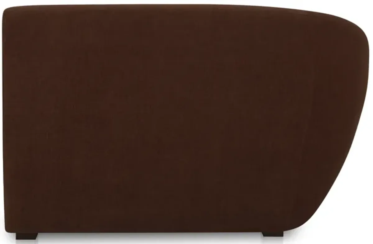 Amelia Left Arm Facing Chaise Chestnut