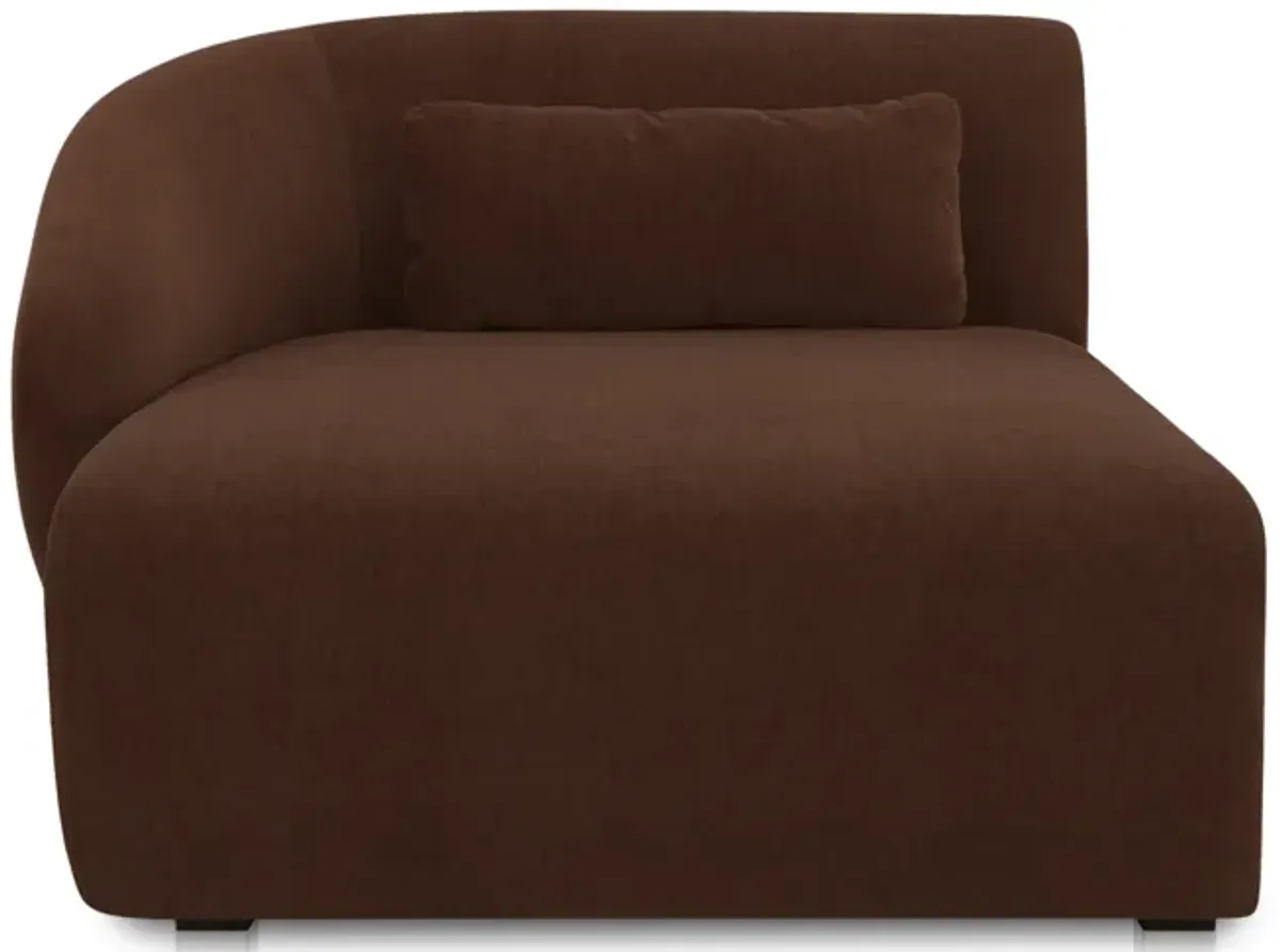 Amelia Left Arm Facing Chaise Chestnut