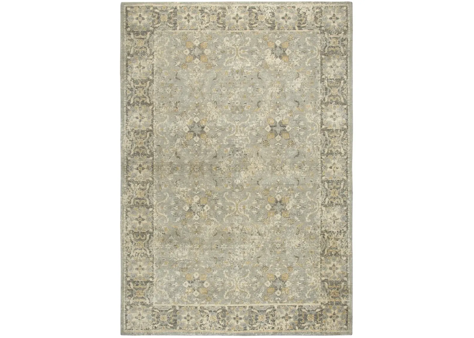 Gossamer Gray Persian/Classic 100% New Zealand Wool 2' x 3'  Rectangle Rug