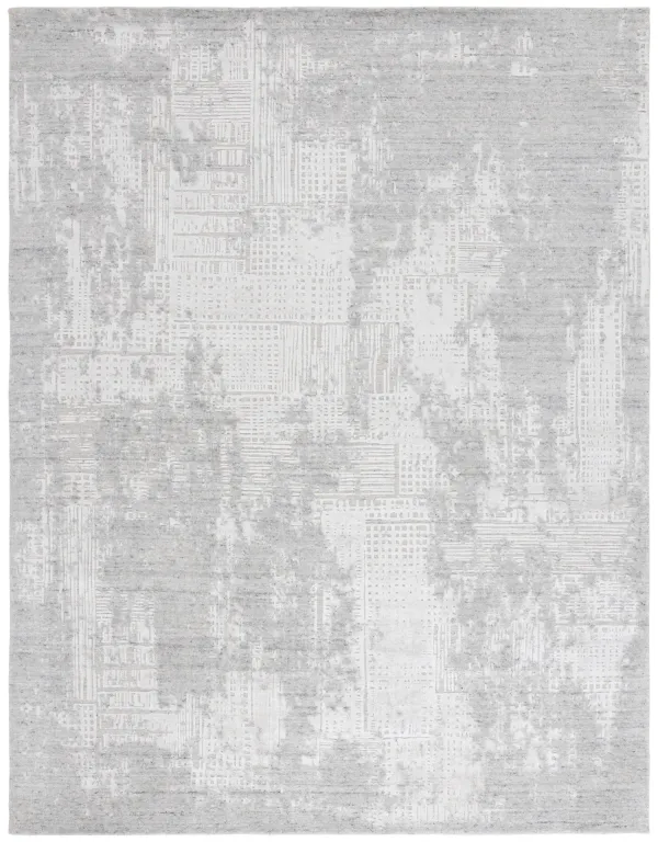 MIRAGE 522 SILVER  9' x 12' Large Rectangle Rug
