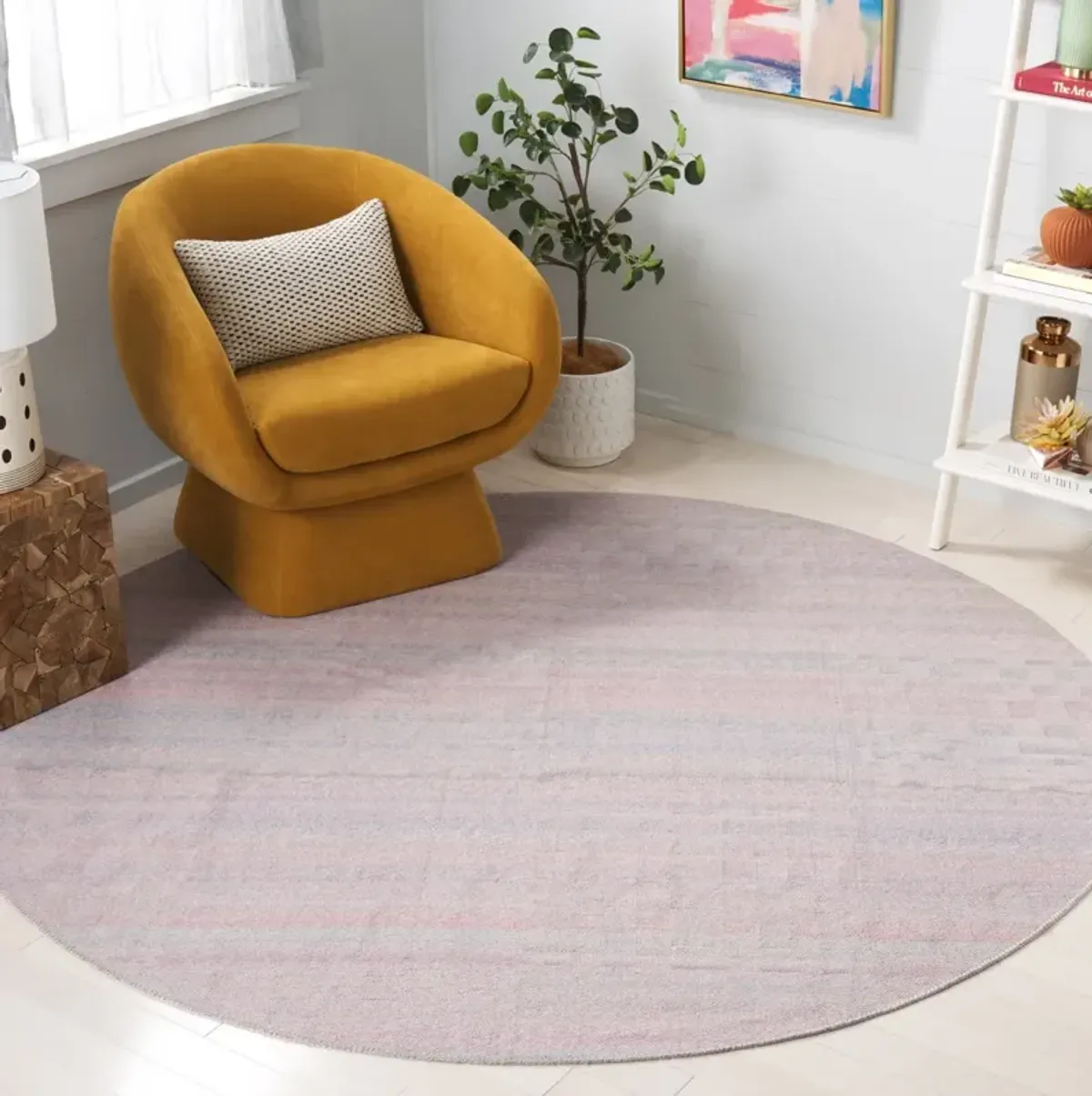 CABO 360 PINK  7' x 7' Round Round Rug